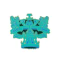 Musée créatif culturel Sanxingdui cloche en bronze émail broche aimant de réfrigérateur souvenir. - Figurine de Sanxingdui (BXT0027-2)