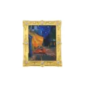 Van Gogh Nachtcafé Gold Strass Metall Kühlschrankmagnet vintage Kunst Deko Geschenk. - Nachtcafé-Stil (BXT0387-1)