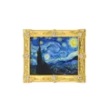 Van Gogh Sternennacht Kühlschrankmagnet Gold Vintage Strass Rahmen Metall Kunstdekor - Sternennacht-Stil (BXT0387-4)