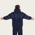 2025 trendiger Oversize Hoodie mit Buchstabenprint und Jogginghose für den Alltag. - Dunkelblau