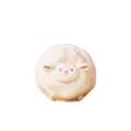 Cute sheep silicone night light USB rechargeable bedside ambient lamp for kids gift. - 5W / Yellow