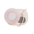 Roze retro vinyl plaat speler bluetooth luidspreker bureau audio cadeau variant - Roze