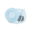 Retro vinyl platenspeler bluetooth luidspreker, draagbare mini draadloze audio voor bureaudecoratie. - Blauw