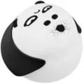 Cute silicone touch night light, soft bedside lamp with two lighting modes for bedroom decor. - Black Oh-Ho