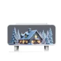 Desktop winter snow scene ambient light humidifier and electronic aroma diffuser device. - White - Snow House