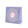 Lila Retro Schallplatten-Player Bluetooth-Lautsprecher mit Digitaluhr und White Noise Funktion - Lila