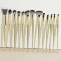13pcs professional gold makeup brush set soft synthetic eye shadow blending brushes tool. - 13 Pieces / Gold