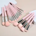 Professional 20-piece pink makeup brush set with ultra-soft bristles, ideal for flawless blending. - 20 Piece Set / Pink