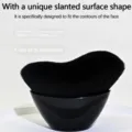 Unique slanted wavy makeup brush, professional face contour blending powder brush for women. - Yuanbao Wave / Black