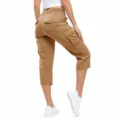 Women cargo capri pants lightweight hiking casual outdoor trousers with multi pockets - 4XL / Bronze