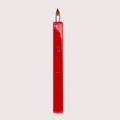 Red retractable lip brush portable makeup brush gloss finish single head cosmetic tool - Red