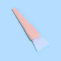 Pink silicone face mask brush with soft head for DIY skincare application and easy cleaning tool. - Pink