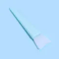 Light blue silicone facial mask brush for DIY beauty application and cleaning tools. - Blue