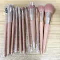 Sakura pink makeup brush set 11 pieces professional cosmetic tools for daily makeup - Plastic Handle Style / Sakura Pink
