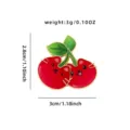 Cute cat cherry enamel pin, creative fruit brooch badge for women, chic alloy jewelry gifts. - Cherry Cat (CZ3132-6)