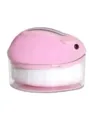 Portable hamster makeup brush travel dust-proof foundation contour brush pink cute tool - Pink