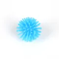 Vista dettagliata della mini palla sensoriale blu, ideale per il relax e antistress. - Blu