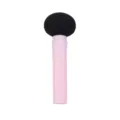 Pink handle black mushroom makeup sponge puff for smooth dry and wet face foundation application. - Pink