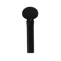 Black mushroom makeup puff sponge tool, soft face foundation applicator with black handle. - Black