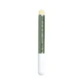 Portable round head lip brush and makeup concealer brush in metallic green finish - Brushed Green