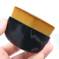 Professional petal foundation brush for flawless liquid makeup, soft dense flat bristles. - Black