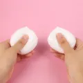 Slow rebound tofu stress relief squeeze toy product detail display showing soft texture. - Malleable Slow Rebound Tofu Squishy / Approx 46g (3x5cm)