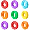 Jouet anti-stress rotatif à anneaux concentriques imprimé en 3D coloré et lisse. - Spinner Anneau Couleur Mélangée / 3.7x1cm (6.9g)