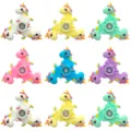 Silikon Einhorn Fidget Spinner Sinnespielzeug Stressabbau Handspinner Multifarben - Einhorn / Macaron Mischfarben