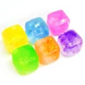 Colorful glitter ice cube squeeze toys, slow rebound stress relief sensory toys for fun. - 3cm Square (27g) / Multicolor