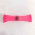Close up detail of a pink fidget toy marble mesh tube, flexible stress relief sensory item. - Mesh Tube Toy, 7.3g / Pink