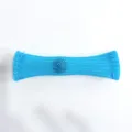 Blue mesh marble fidget toy detail close up, stretchy stress relief sensory toy for focus. - Mesh Tube Toy, 7.3g / Light Blue