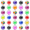 TPR Netz Quetschball Stressabbau Spielzeug bunte Wasserperlen Anti Stress Ball Variante - Stachel Wasserperlenball / 3.50 cm / Mehrfarbig