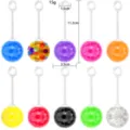 10 Stk bunten Anti Stress Wasserperlen Ball mit Aufhaengung Fidget Spielzeug 3.5 cm - Mehrfarbig