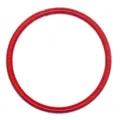 Brazalete de juguete de resorte de metal elástico, anillo sensorial de descompresión para muñeca. - 18x0.4cm / Rojo