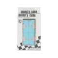 Infinity cube fidget toy, stress relief hand block puzzle for kids and adults blue pink. - Blue