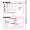 Neugeborenenbewertung Referenzkarte und Perlen Lanyard Set für Pflegekräfte und Ärzte. - PVC Kartenhalter Und Perlen Set
