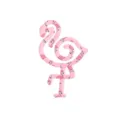 Cute flamingo shaped acrylic bookmark DIY decoration pendant cute pink stationery accessory - Pink