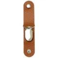 Clip per Cappello in Pelle PU Marrone Supporto per Cappello da Sole Cinturino con Bottone - Marrone