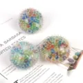Balle anti stress arc en ciel TPR perles d eau colorees jouet sensoriel tactile decompression - Balles à picots arc-en-ciel / Coloré