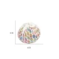 Squeeze mesh grape stress ball 6cm colorful sensory toy for kids and adults stress relief - 6cm Mesh Squishy Grape Ball (80g)