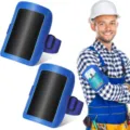 Portabadge da braccio in pelle PU blu con fascia elastica e fibbia per tessere. - Borsa Singola / Blu