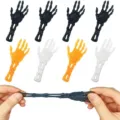TPR Skeleton Hand Stretchy Toy Assorted Colors Halloween Stress Relief Novelty Item - Ghost Hand Launcher / 8.2x3.5x0.6cm / Multicolor