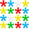 5-leaf finger hand spinner toy multi-color variant set bearing metal stress relief - 5-Bead Plum Blossom Style / Multicolor