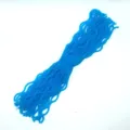 Blue TPR noodle stretchy string fidget toy, elastic stress relief sensory rope for fun. - Blue