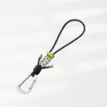 Outdoor Paracord Lanyard Karabiner Schlüsselanhänger Camping Wandern Rucksack Zubehör - Grau