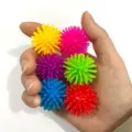 30mm mini sensory spiky ball stress relief toy colorful squeeze toy for kids and adults - Multicolor