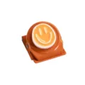 Bunter Smiley Harz magnetischer Kühlschrankaufkleber Clip, süßer Metallclip für Whiteboard Notizen. - Orange
