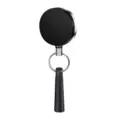 Einziehbarer Silikon Stifthalter Schlüsselanhänger schwarz 4cm elastische Ausweisjojo Variante. - Basisstil / Stil 1 (Schwarze Hülle)