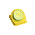 Bunter süßer Smiley magnetischer Clip Harz Kühlschrankmagnet Whiteboard Notizhalter - Gelb
