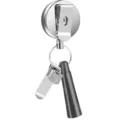 Einziehbare Silikon Stifthalter Ausweisjolle mit Gürtelclip und Schlüsselring Büro - Metallring-Version / Stil 3 (Metallring-Stil)